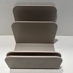 Caraway︱ Pot Pan Lid Holder Organizer Storage Kitchen Beige Tan Magnetic Connect